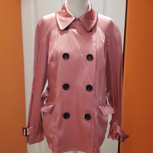 I.N.C. International Concepts pink satin coat - Picture 2 of 11
